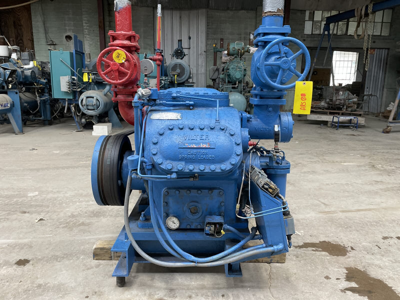 Vilter 456 6-Cylinder Reciprocating Compressor Package (MISSING COMPRESSOR, 100 HP 230/460 V, Belt Driven)