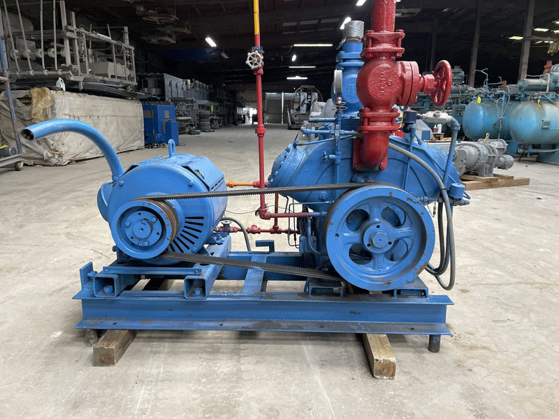 Vilter 456 6-Cylinder Reciprocating Compressor Package (MISSING COMPRESSOR, 100 HP 230/460 V, Belt Driven)