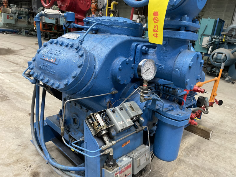 Vilter 456 6-Cylinder Reciprocating Compressor Package (MISSING COMPRESSOR, 100 HP 230/460 V, Belt Driven)