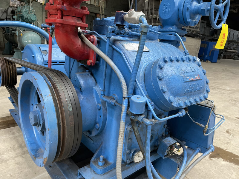 Vilter 456 6-Cylinder Reciprocating Compressor Package (MISSING COMPRESSOR, 100 HP 230/460 V, Belt Driven)