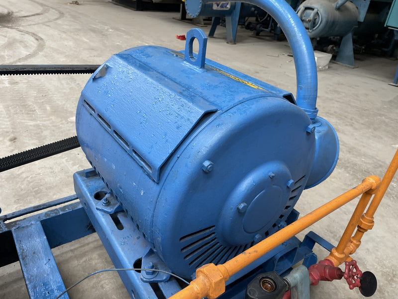 Vilter 456 6-Cylinder Reciprocating Compressor Package (MISSING COMPRESSOR, 100 HP 230/460 V, Belt Driven)