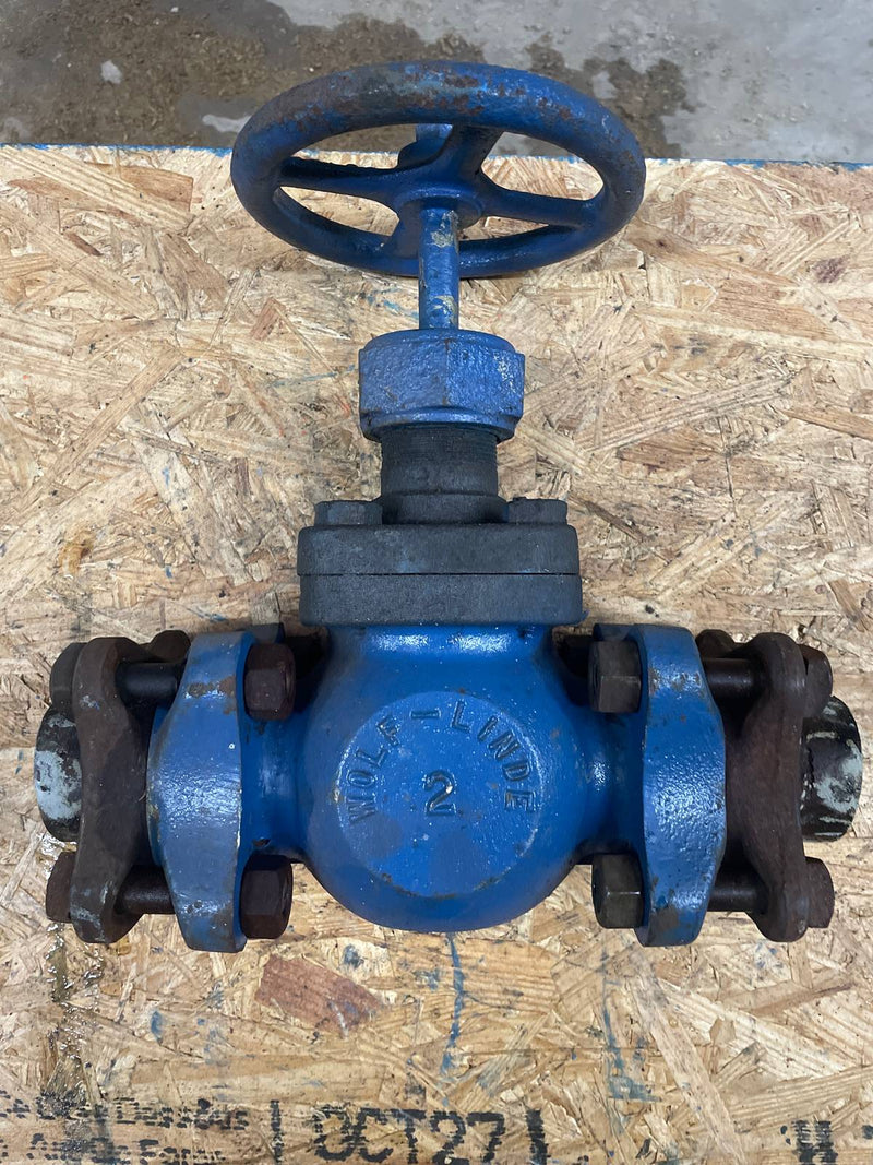 Wolf-Linde 5847 Globe Shut-Off Valve with Flanges (2")