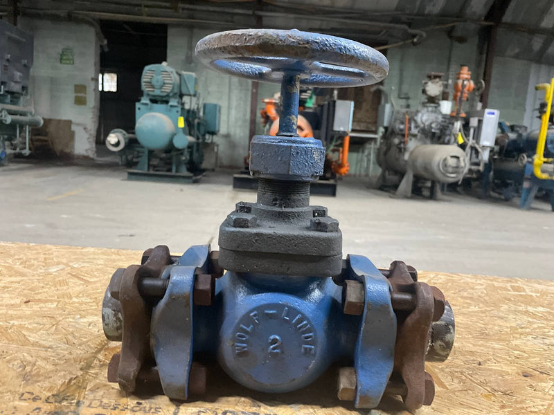Wolf-Linde 5847 Globe Shut-Off Valve with Flanges (2")