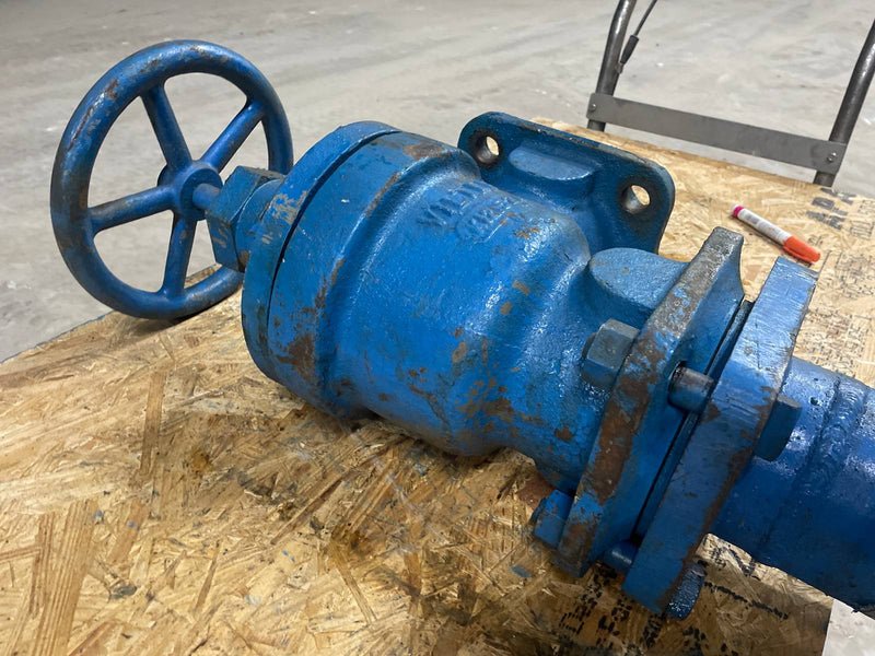 Vilter K12152A Angle Shut-Off Valve with Flanges (4")