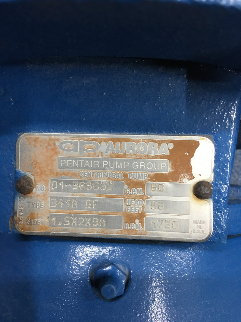 Aurora 341A Centrifugal Pump (3 HP, 60 GPM Max) Aurora 