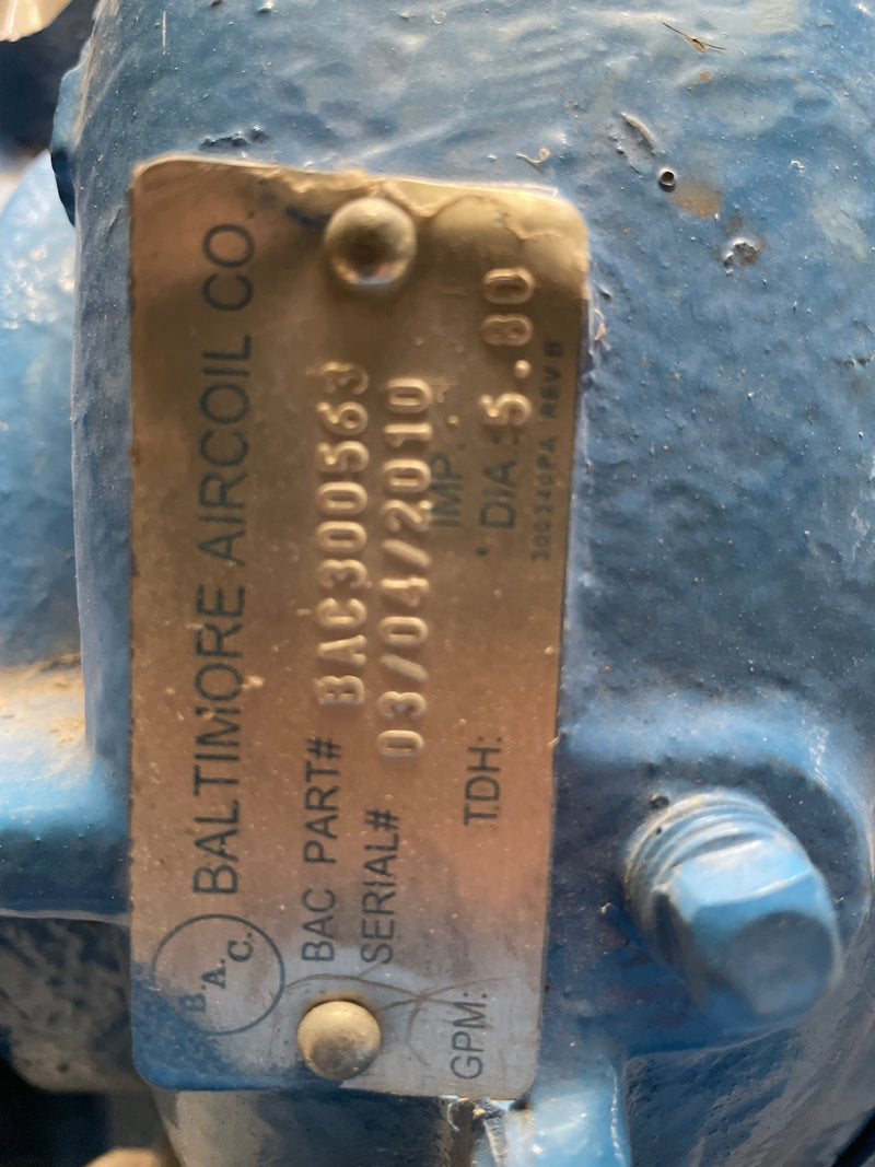 BAC BAC300563 Centrifugal Pump (5 HP) Baltimore 