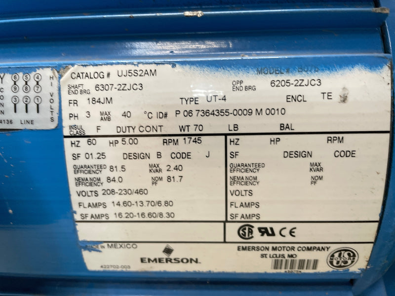BAC BAC300563 Centrifugal Pump (5 HP) Baltimore 