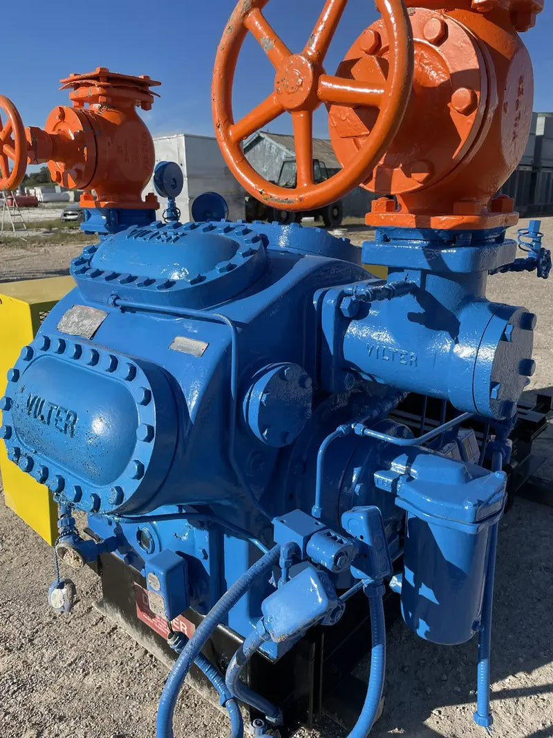 Vilter 448 8-Cylinder Reciprocating Compressor (Belt Driven)