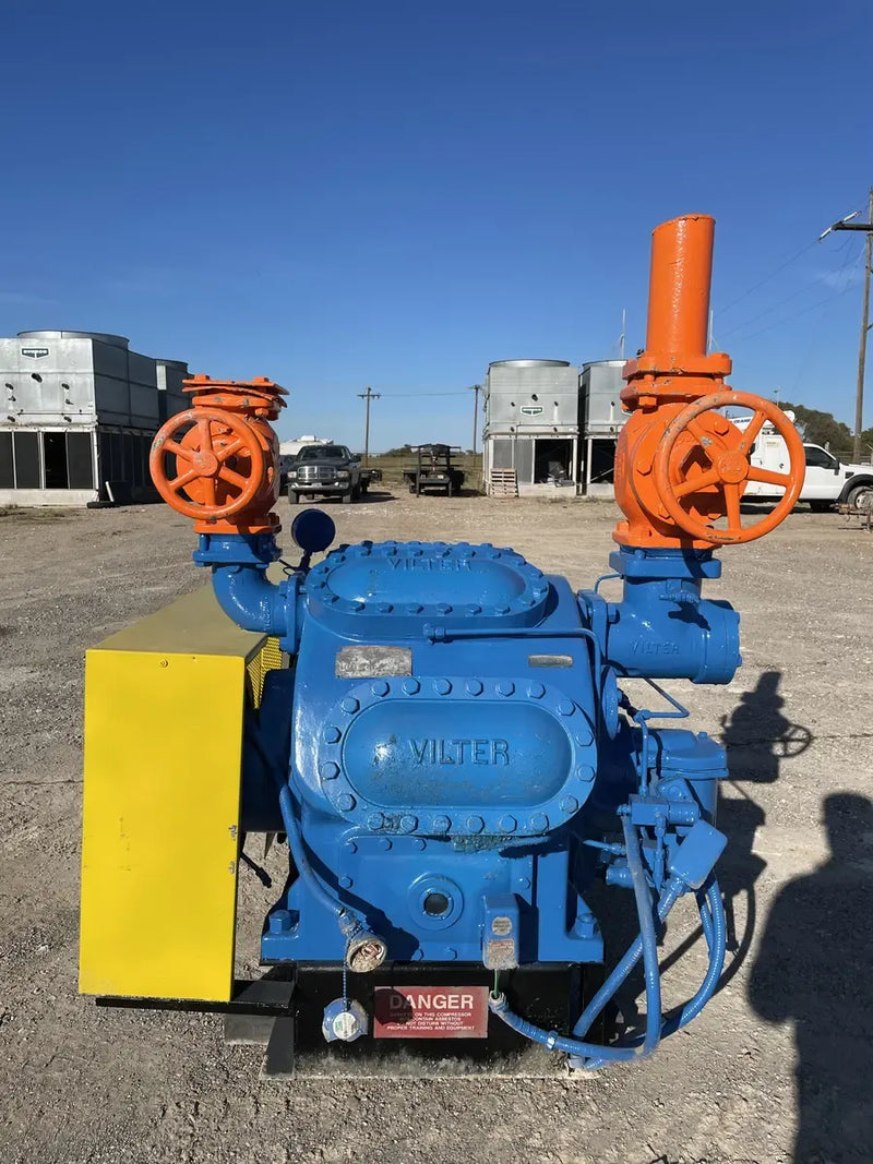 Vilter 448 8-Cylinder Reciprocating Compressor (Belt Driven)
