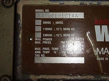 Brooks Wafer-Mag Magnetic Flowmeter Brooks 