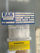 Ram Industries Screw Compressor Motor Starter ( 200 HP, 460 Volts, 60 Hz )