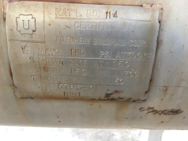 Allegheny Bradford Corp.  Shell and Tube Heat Exchanger
