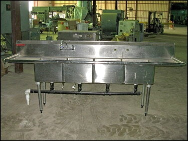 Cecilware Four Compartment / Bowl Prep. / Kitchen Sink Cecilware 