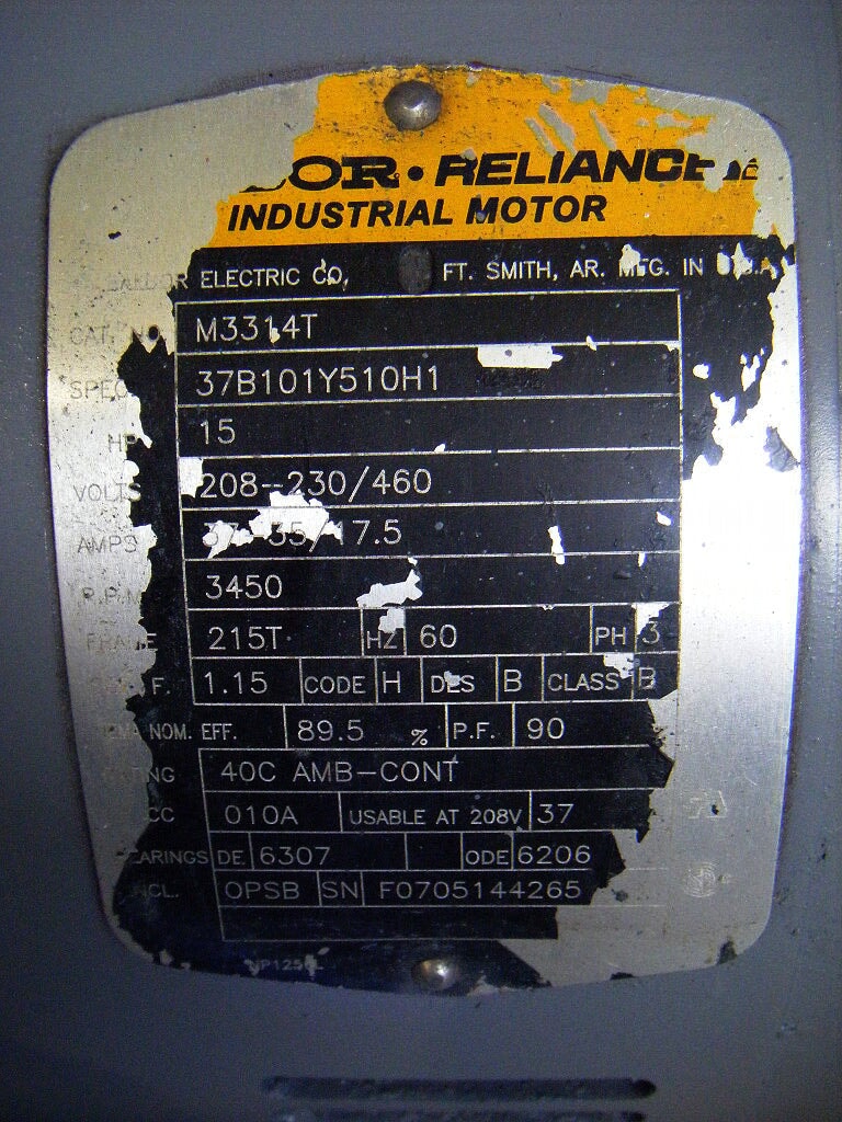 Centrifugal Blower – 15 HP Not Specified 
