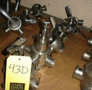 Clamp Type 3-Way Plug Valve 1-1/2 in. Not Specified 