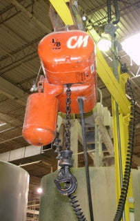 CM 1/8-Ton Electric Chain Hoist Columbus McKinnon 