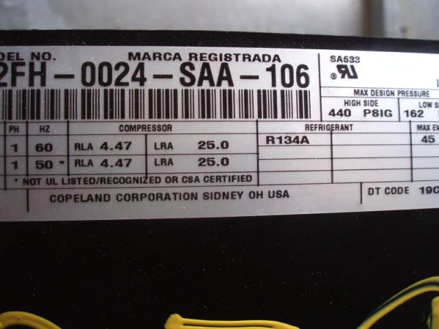Copeland Freon Condensing Unit Copeland 