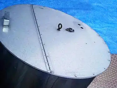 Stainless Steel Single Shell Vertical Tank- 500 Gallon
