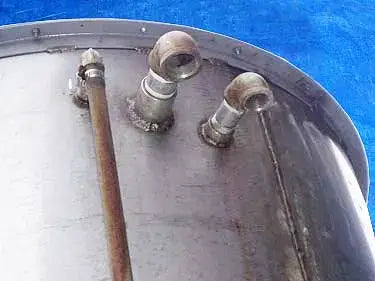 Stainless Steel Single Shell Vertical Tank- 500 Gallon