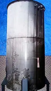 Stainless Steel Single Shell Vertical Tank- 500 Gallon