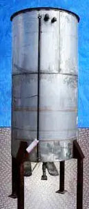Stainless Steel Single Shell Vertical Tank- 500 Gallon