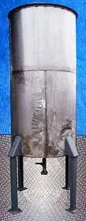 Stainless Steel Single Shell Vertical Tank- 500 Gallon