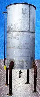 Stainless Steel Single Shell Vertical Tank- 500 Gallon
