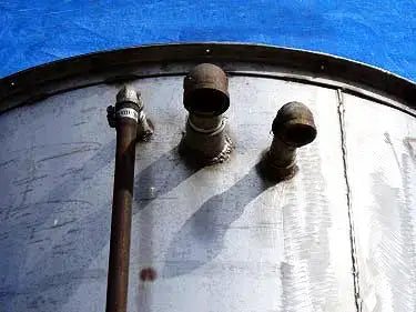 Stainless Steel Single Shell Vertical Tank- 500 Gallon