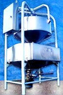 Double Tank Hopper Assembly with Pump Not Specified 