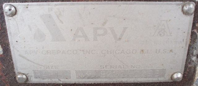 Dual APV Stainless Steel Feeding Hopper Tank and Pumps Crepaco 