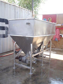 Dual APV Stainless Steel Feeding Hopper Tank with Pumps – 360 Gallons APV 