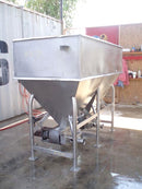 Dual APV Stainless Steel Feeding Hopper Tank with Pumps – 360 Gallons APV 