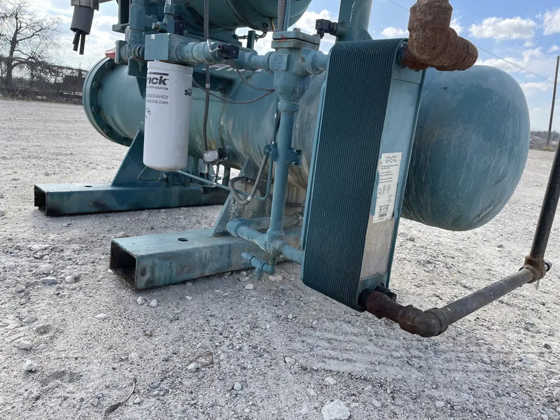 Paquete de compresor de tornillo rotativo Frick RXF-50-H (Frick XJF120S, 150 HP 230/460 V, panel de control Frick Micro)