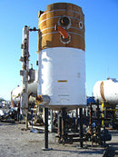 E. L. Nickell High Stage Vertical Ammonia Recirculator Package – 65 in. Dia. x 12 ft. L E. L. Nickell 