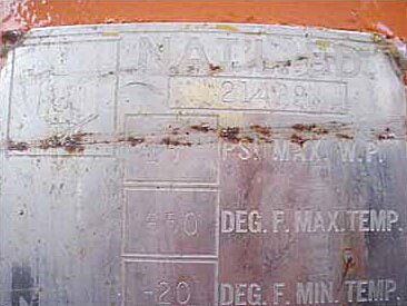 E.L. Nickell Ammonia Vertical Receiver- 140 Gallon E.L. Nickell 