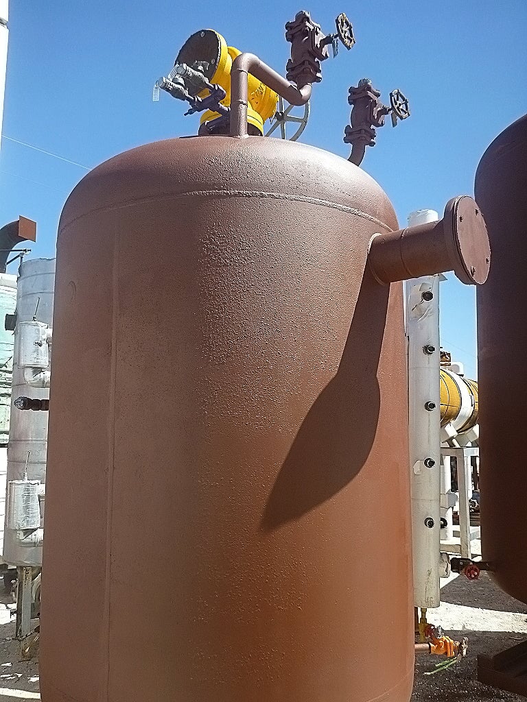 E.L. Nickell Vertical Ammonia Receiver - 1500 gallons E.L. Nickell 