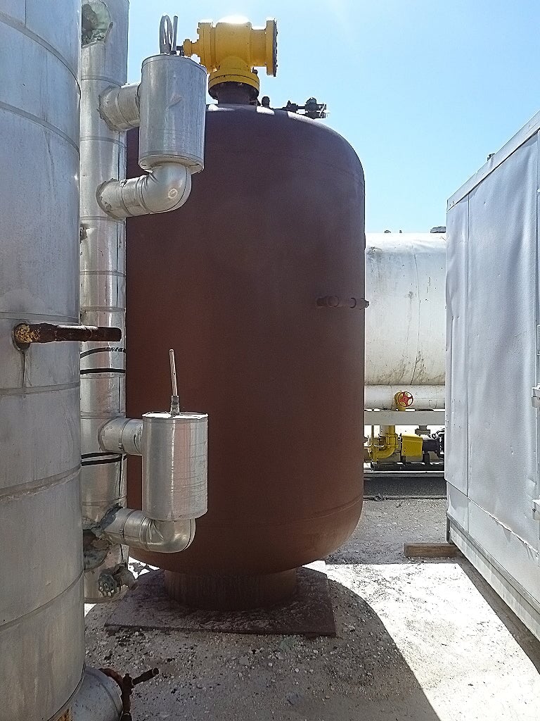 E.L. Nickell Vertical Ammonia Receiver - 1500 gallons E.L. Nickell 