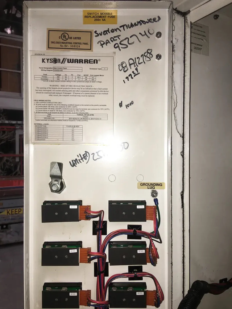 Kysor/Warren TZ600-034-SL-4-DSSA-A Motor Control Center - HP