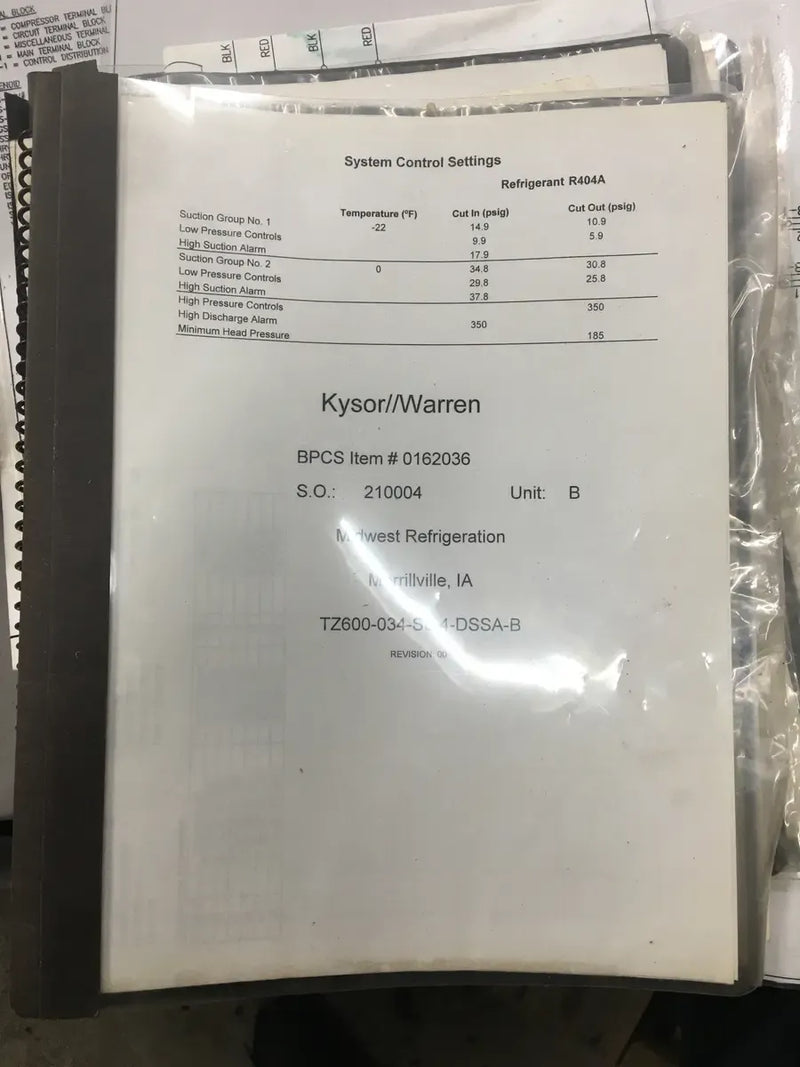 Kysor/Warren Motor Control Center - HP