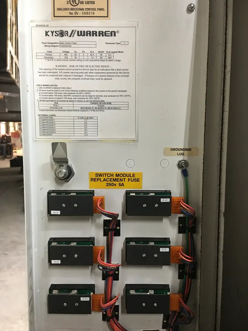 Kysor/Warren TZ600-034-SL-4-DSSA-B Motor Control Center - HP