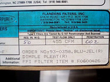 Flanders Filters, Inc. Bag-Out Housing Filter Unit Flanders Filters, Inc. 