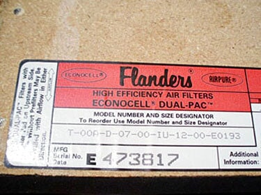 Flanders Filters, Inc. Bag-Out Housing Filter Unit Flanders Filters, Inc. 