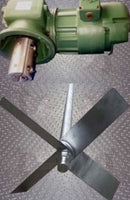 Flange Mount Gear Reduction Agitator Mixer - 1/2 HP Not Specified 