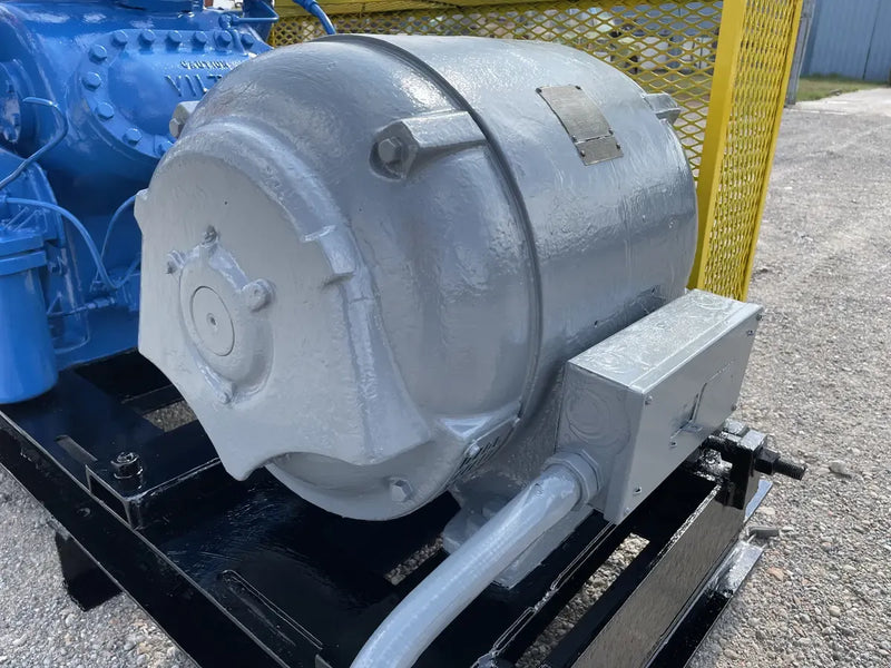 Vilter 446 6-Cylinder Reciprocating Compressor Package (60 HP 220/440 V, Belt Driven)