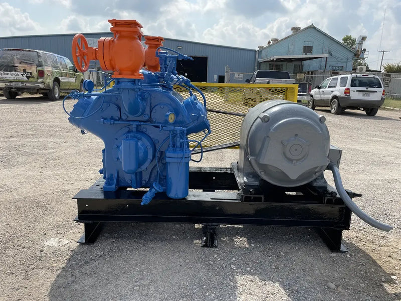 Vilter 446 6-Cylinder Reciprocating Compressor Package (60 HP 220/440 V, Belt Driven)