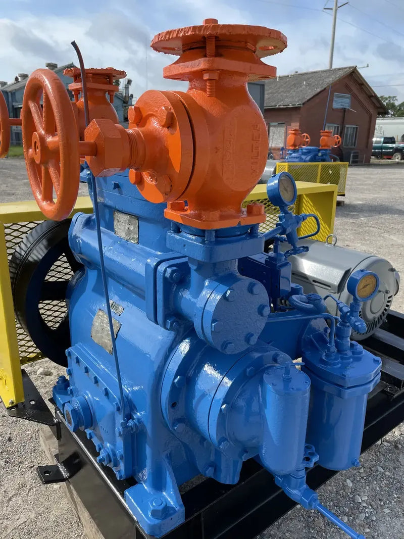 Vilter 442 2-Cylinder Reciprocating Compressor Package (30 HP 230/460 V, Belt Driven)