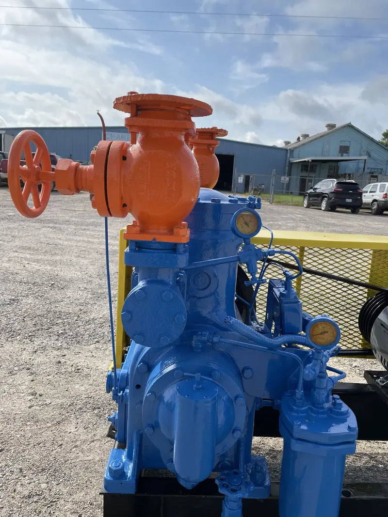 Vilter 442 2-Cylinder Reciprocating Compressor Package (30 HP 230/460 V, Belt Driven)