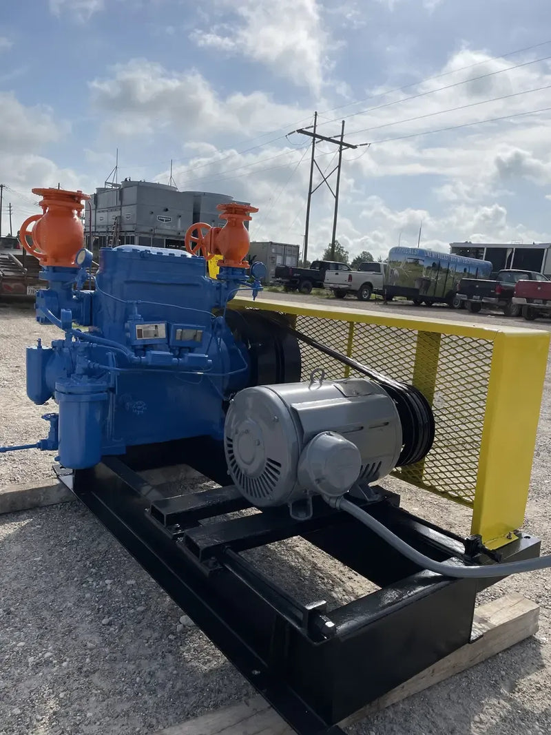 Vilter 442 2-Cylinder Reciprocating Compressor Package (30 HP 230/460 V, Belt Driven)