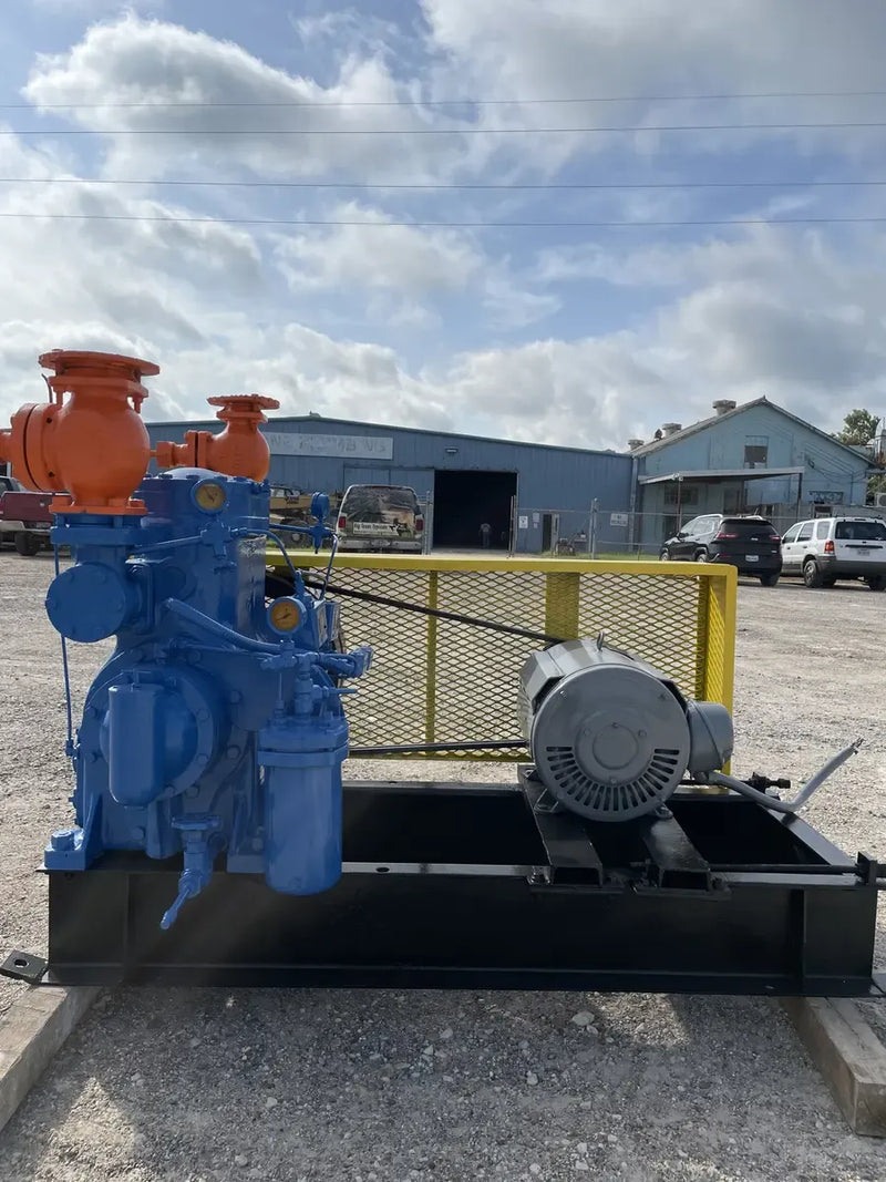 Vilter 442 2-Cylinder Reciprocating Compressor Package (30 HP 230/460 V, Belt Driven)