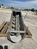 Mezclador de barrena de transferencia horizontal inoxidable marrón